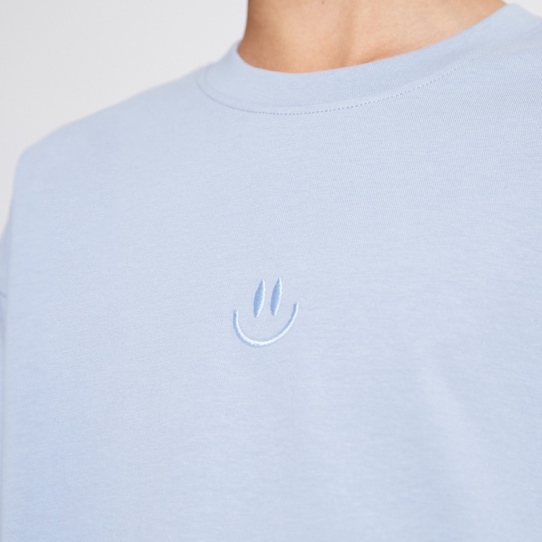 Oversized tee "Venice star" Blue